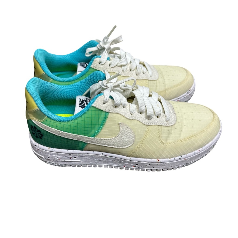 Nike Air Force 1 Low Crater Low-Top Turquoise Sneakers Size 9